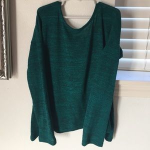 Blue green sweater