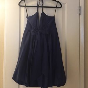 Jessica McClintock mini navy dress