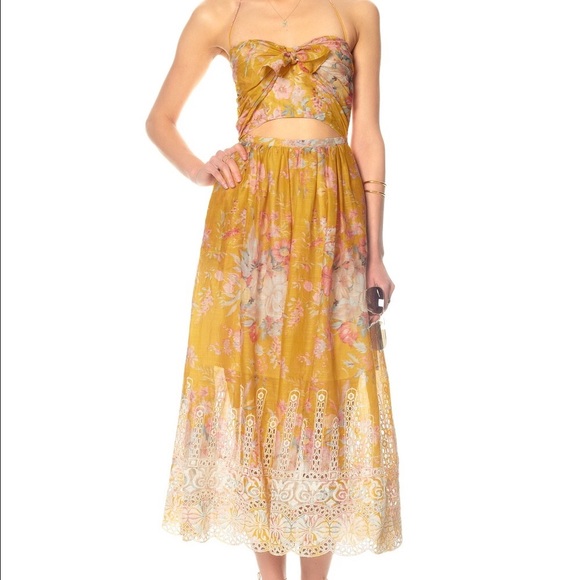 Zimmerman Confetti Tie Midi Dress