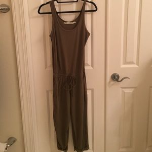 Michael Stars Olive Green Jumpsuit with Drawstring