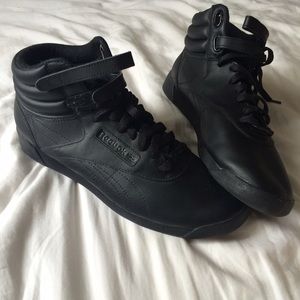 REEBOK CLASSICS Black High Top sneakers - sz 10