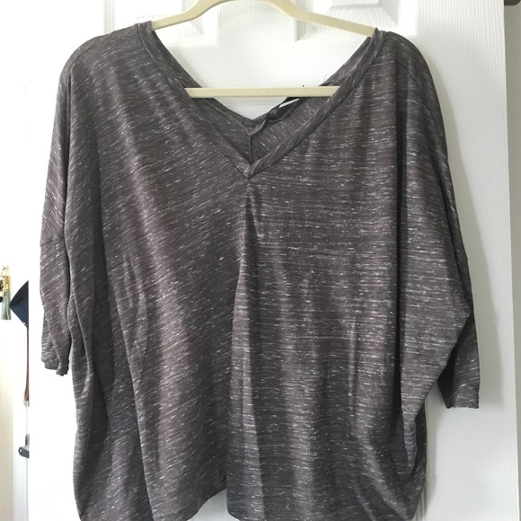 Off the shoulder V-neck style top