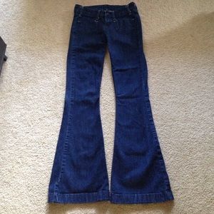 Levi Strauss dark blue flare jeans, size 5M