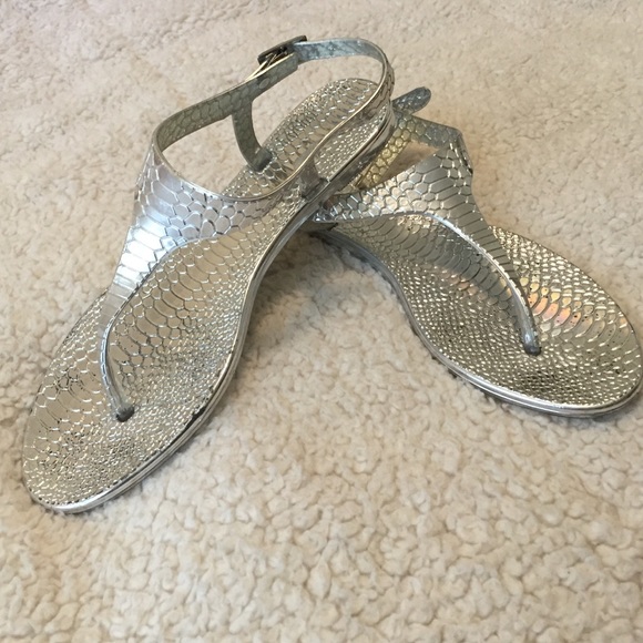 Steve Madden silver sandals