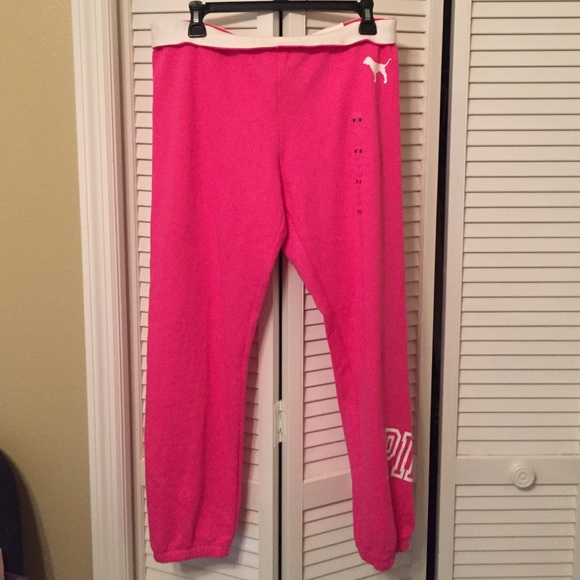 Pink sweat pants
