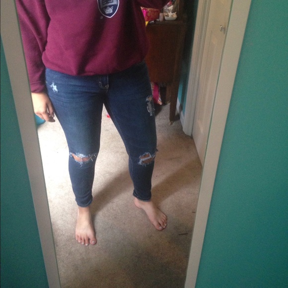 Distressed Aeropostale jeans