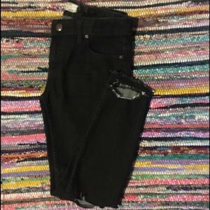 Free People Destroyed Ankle Skinny Jeans