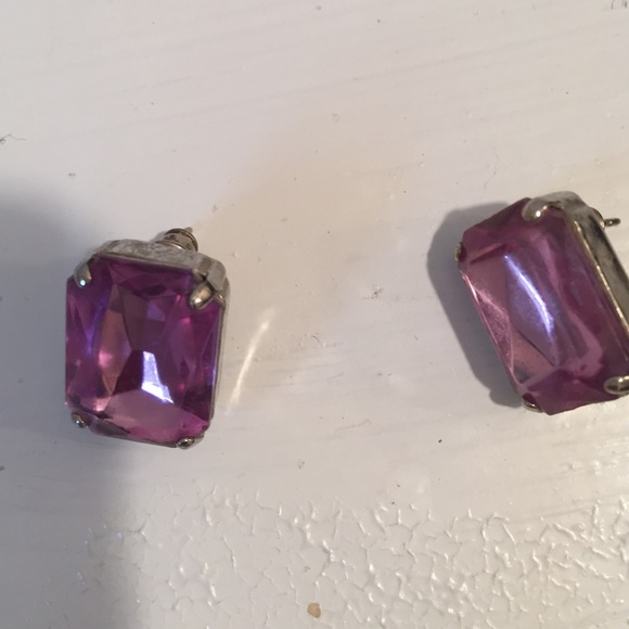 Amethyst / sterling earrings