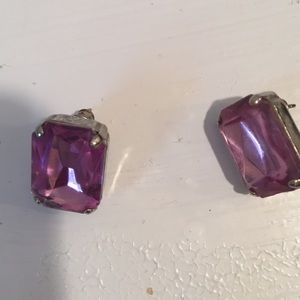 Amethyst / sterling earrings