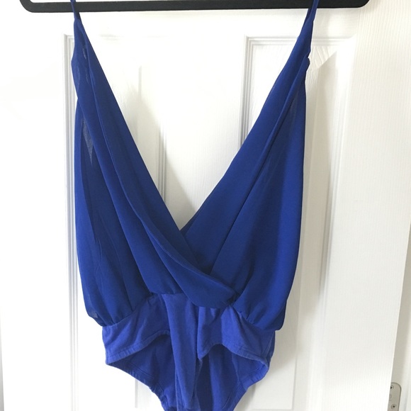 TOBI NAVY STRAPY BODYSUIT