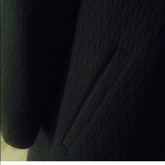 Vintage Long Black Winter Coat w Mink Fur Collar - Picture 4 of 4