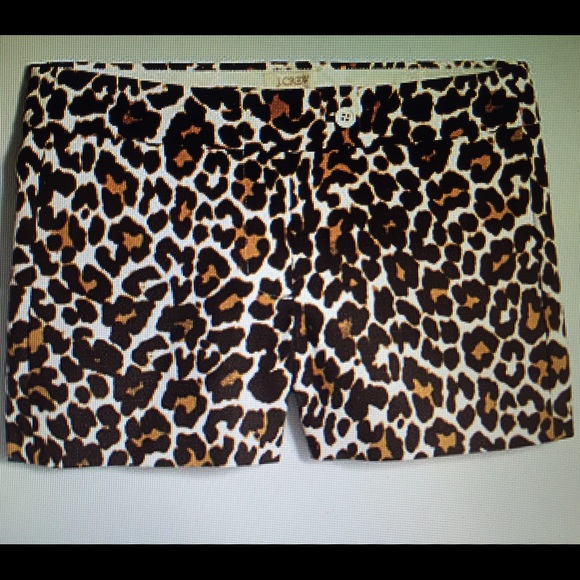 J. Crew Leopard Shorts