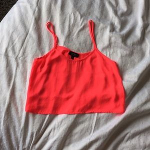 Top shop neon crop top