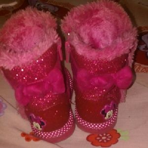 Pink Minnie Mouse Boots