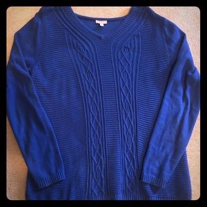 Talbots blue sweater