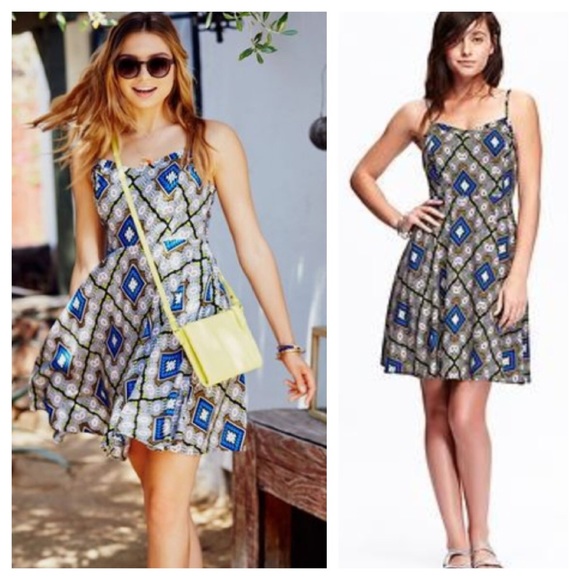 Old Navy Dresses & Skirts - NWT Old Navy Poplin Cami Printed Dress --- L