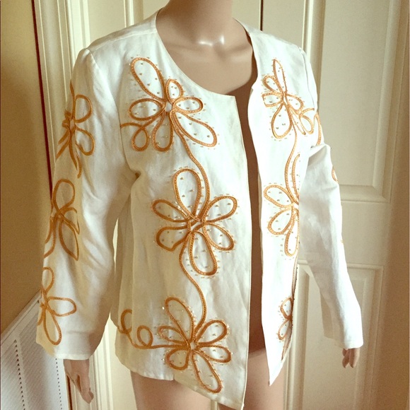 🎉SALE🆕Sylv!a Floral Embroidered Cardigan Jacket - Picture 1 of 7