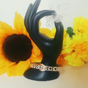 Super cute belt style cuff bracelet.
