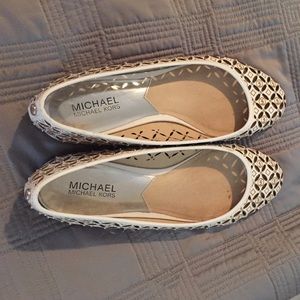 FINAL PRICE! Michael Kors Ballet white flats