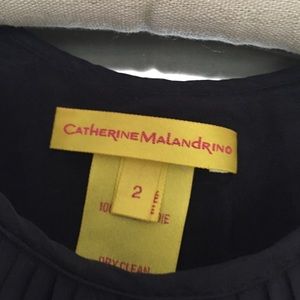 Catherine Malandrino black silk flapperstyle dress