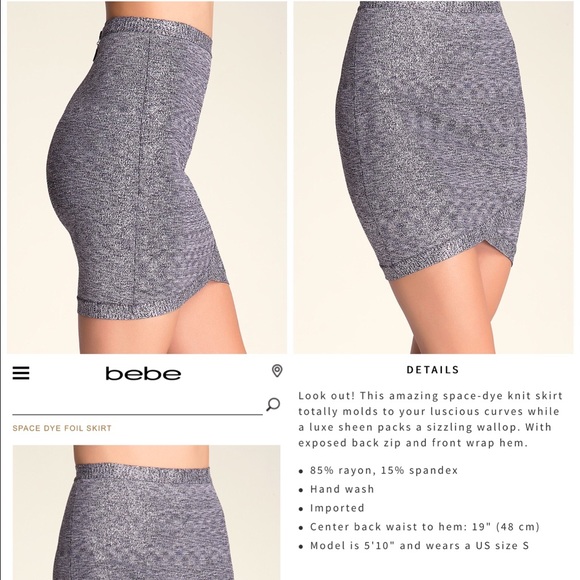bebe Skirts - NWOT // Bebe bodycon metallic skirt / Small bebe Skirts - NWOT // Bebe bodycon metallic skirt / Small