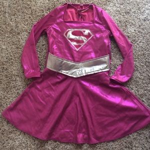 Girls Pink Supergirl costume