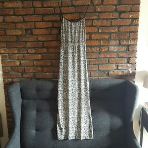 Black and White flowered Maxi