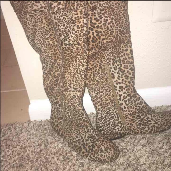 Leopard Boots