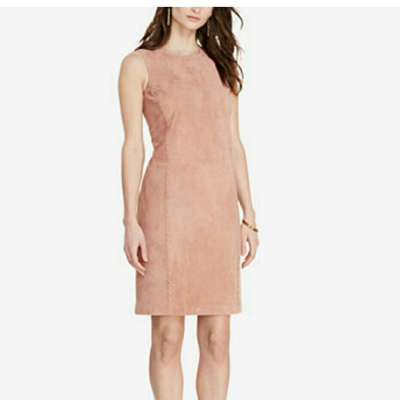 Suede sheath dress (luxurious)