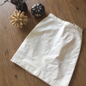 Skirts - Vintage white leather skirt Skirts - Vintage white leather skirt