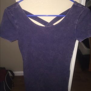 Blue mini club dress