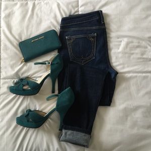 Steve Madden Suede Turquoise Sandel