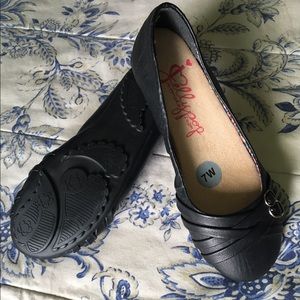Jellypop 7W Black Flats NWOT