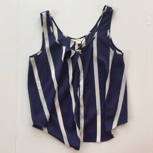 BCBGeneration navy + white striped top