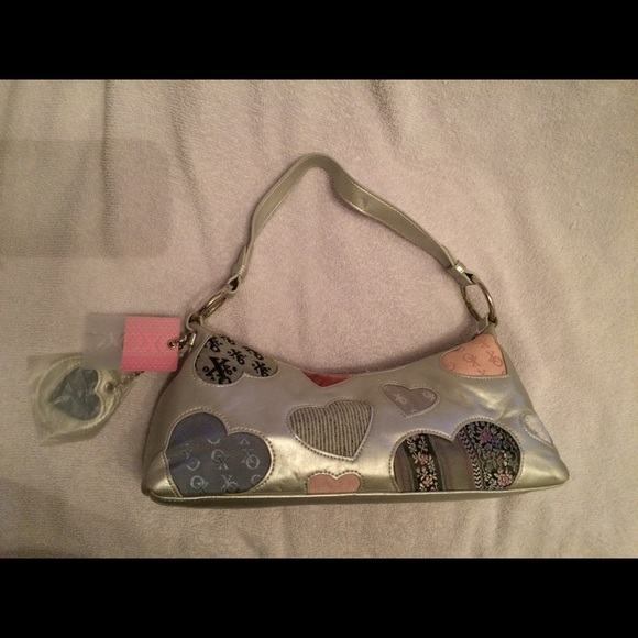 XOXO Brand silver shoulder purse