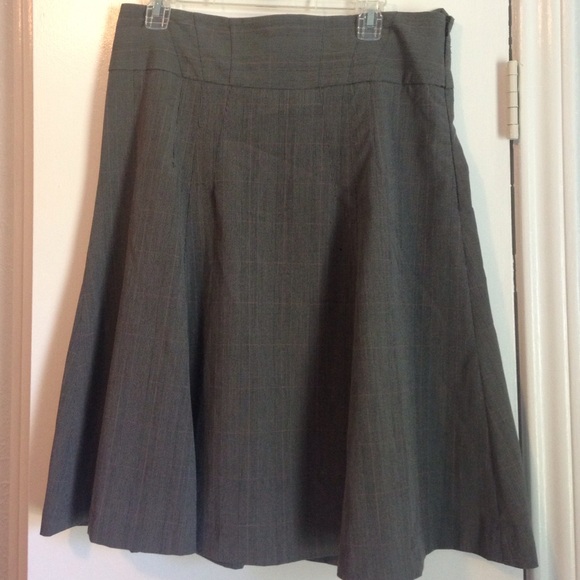 A-Line plaid skirt