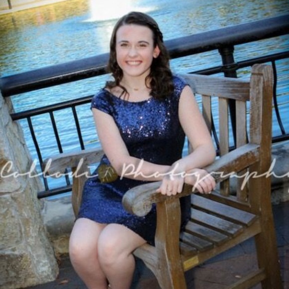Sequin Backless Homecoming Dress