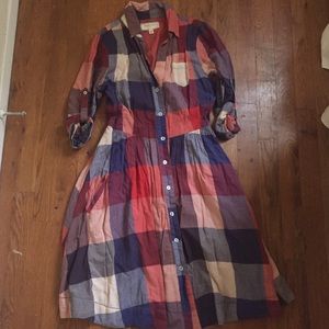 Anthropologist multicolored dress in Size 0