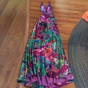 Multicolor Prom Dress