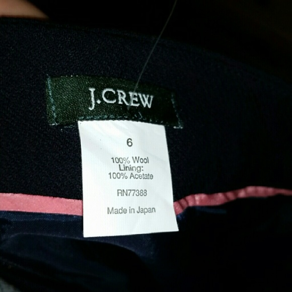 J. Crew Navy Pencil Skirt