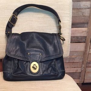 Black Coach Purse w/awesome bb hardware!