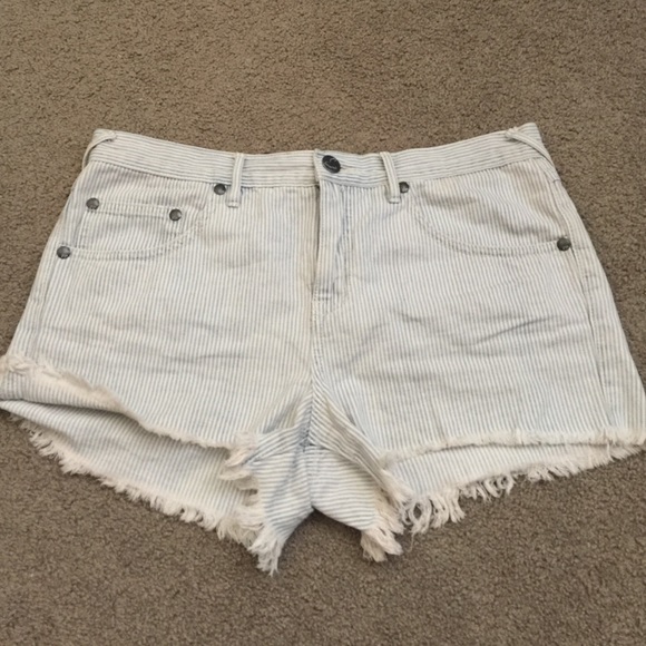 Free people pin stripped shorts