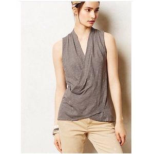 Anthropologie Gray Pivot Draped Tank Sz S $48