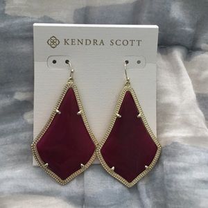 Maroon Kendra Scott Alex earrings