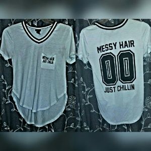 Cute v-neck pocket tee