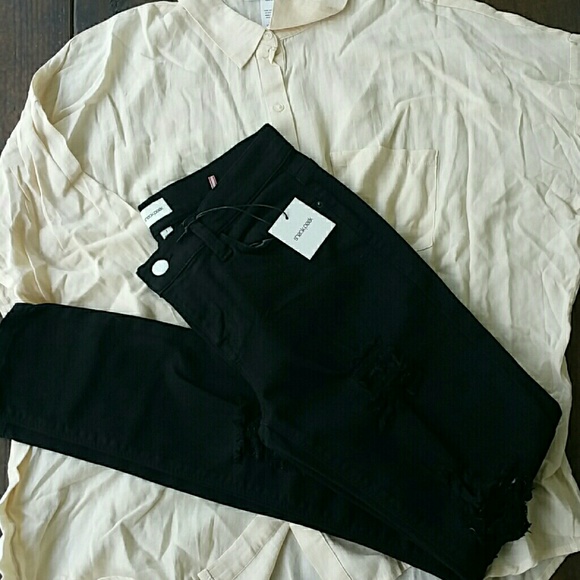 Skinny ripped black denim jeans - Picture 3 of 3