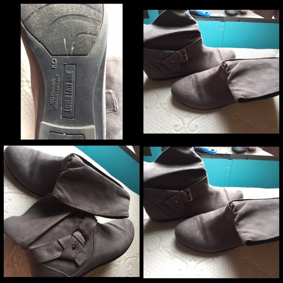 Grey boots