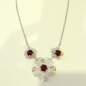 🎉Discount Ship! Scrollwork Flower Necklace