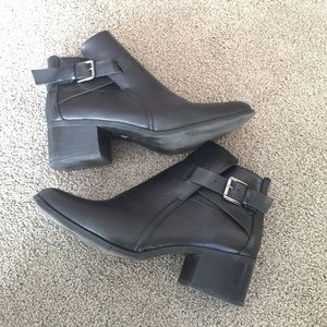 Black ankle booties
