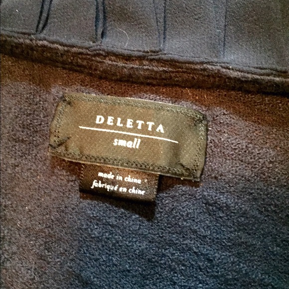 Deletta Anthropologie blue Ruffle Cap Sleeve Tank - Picture 2 of 4